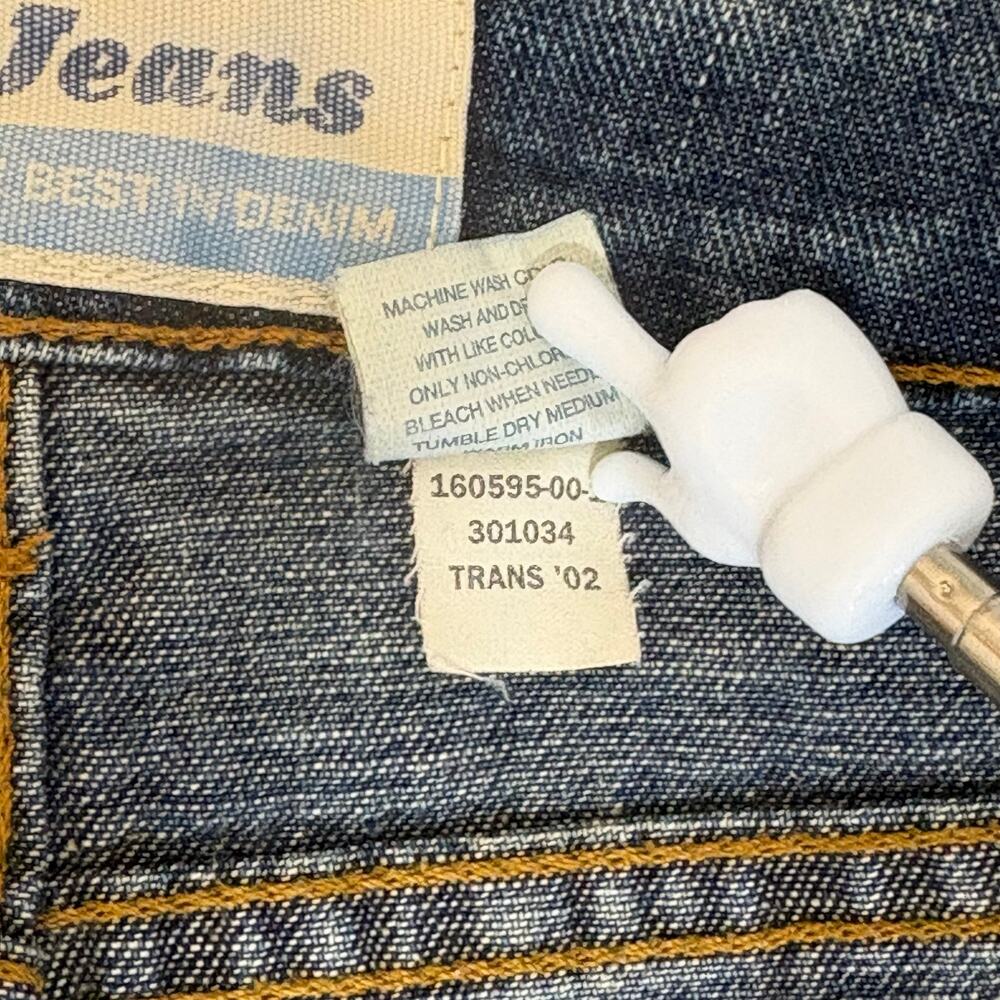 Vintage Handmade Upcycled Neck Tie Denim Jeans Skirt Boho Maximalist 12 - Picture 14 of 16